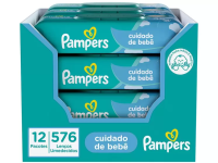 Kit Lenços Umedecidos para Limpeza Pampers – Cuidado de Bebê – 576 Unidades na Magazine Luiza
