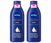 Kit Loção Hidratante NIVEA Milk Pele Seca a Extrasseca 400ml (2 unidades) na Amazon