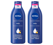Kit Loção Hidratante NIVEA Milk Pele Seca a Extrasseca 400ml (2 unidades) na Amazon