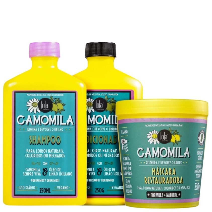 Kit Lola Cosmetics Camomila Trio (3 Produtos) na Casas Bahia