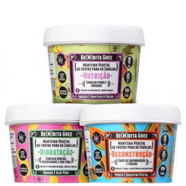 Kit Lola Cosmetics Cronograma Capilar Be(M)dita Ghee 3 Produtos na Americanas