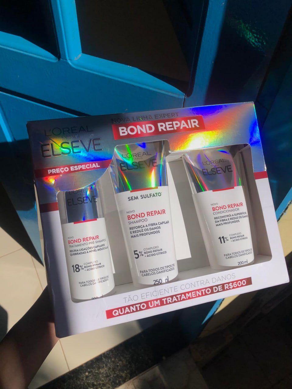 Kit L’Oréal Paris Elseve Bond Repair Shampoo + Condicionador + Pré Shampoo na Amazon