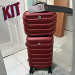 Kit Mala Bordo Com Roda Removível E Frasqueira Bagagem de Mão ABS Rígido Rodinhas 360º na Amazon