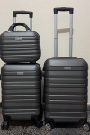 Kit Mala Bordo de Viagem 10kg com Frasqueira 3 Unidades (Preto) na Amazon