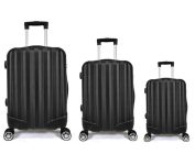 Kit Mala de Viagem abs 3 peças Adventure Fortt Preta – KMV01-PT na Amazon
