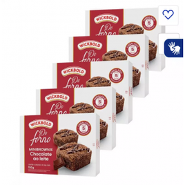 Kit Minibrownie Chocolate ao Leite Pack Wickbold 150g - 5 Unidades na Casas Bahia