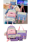 Kit Mochila Infantil Feminina Bolsinhas Lancheira Estojo Volta as Aulas Casual Dia Dia Moderna Resistente Espaçosa Linda – Meimi Amores na Magazine Luiza