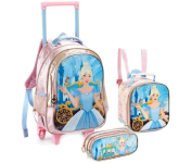 Kit Mochilete G + Lancheira + Estojo – Princesa Denlex na Amazon