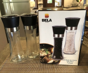 Kit Moedor Sal e Pimenta Bela Home Vidro Grande 200ml com 2 unidades na Amazon