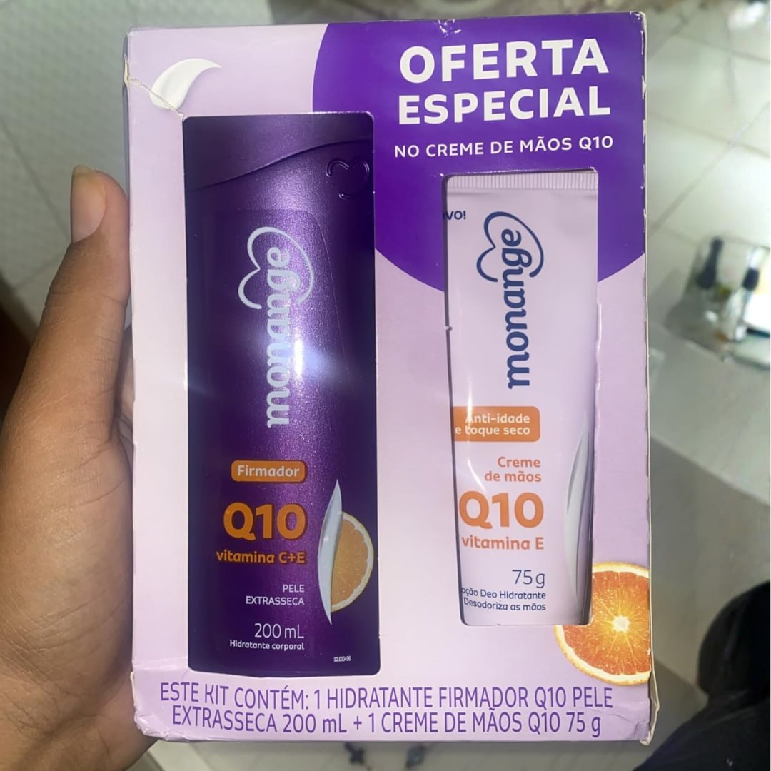 KIT MONANGE Q10 HIDRANTE 200ML + CREME DE MÃOS 75G na Amazon