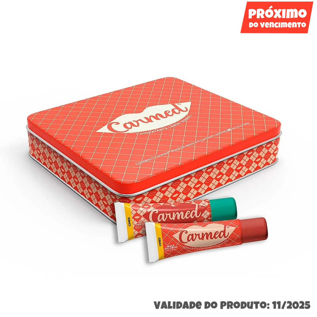 Kit Natal Carmed Lata Fps 30 10g + Maçã do Amor 10g na Shopee