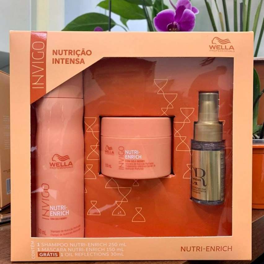 Kit Nutri Enrich Shampoo, Máscara e Oil Reflections – Wella – Wella Professionals na Magazine Luiza