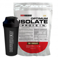 Kit Optimum Isolate Whey Protein Chocolate 2kg + Coqueteleira - Bodybuilders na Amazon