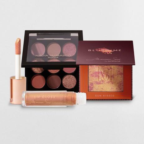 Kit Paleta de Sombras To Go Nude + Blush Sun Kissed + Brilho Labial Sunset (3 Produtos) – OCÉANE na Magazine Luiza
