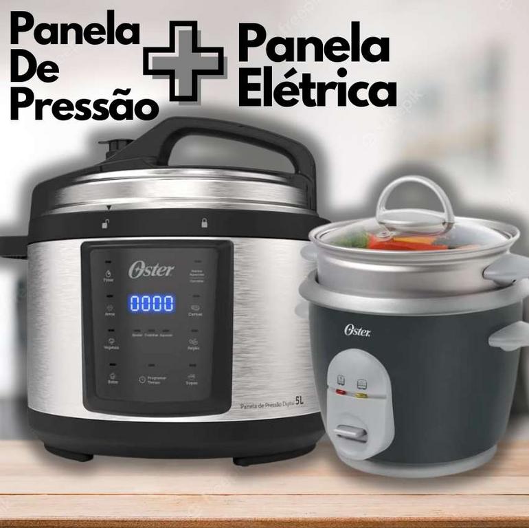 Kit Panela de Pressão e Panela Elétrica de Arroz Oster – 220V na Amazon