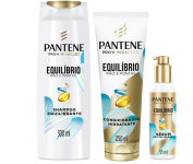 Kit pantene Equilíbrio raíz e pontas – Shampoo + Condicionador + Serum revitalizador na Amazon