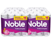 Kit Papel Higiênico Folha Dupla Noble – 2 Pacotes com 16 Unidades cada na Magazine Luiza