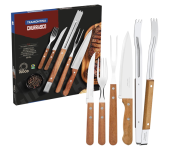 Kit para Churrasco 15 Peças Tramontina Natural na Amazon