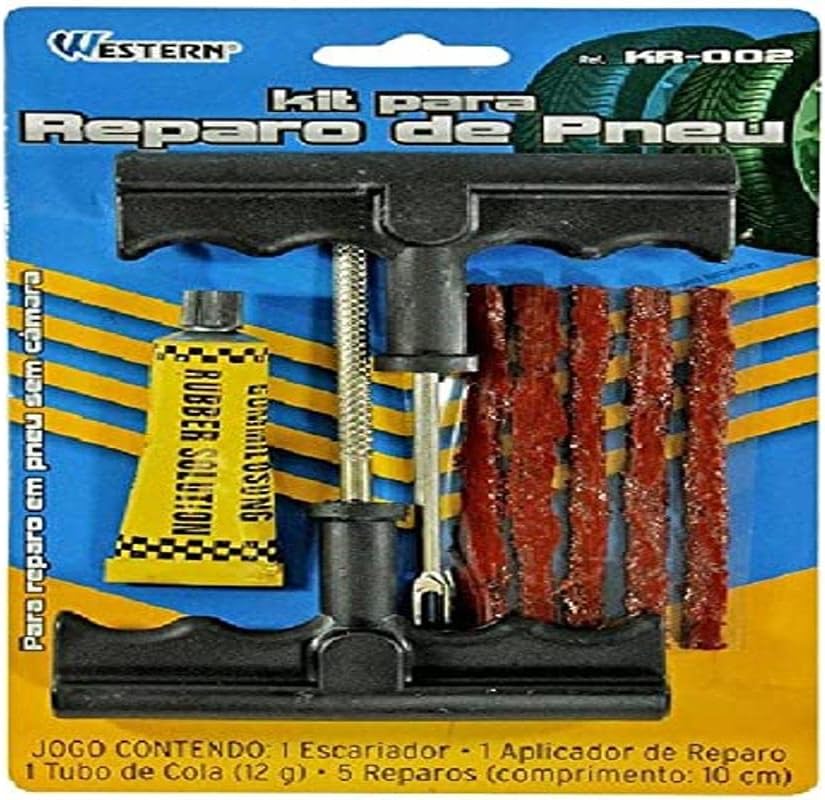 Kit para reparo de pneu com escariador furo carro e moto B na Amazon