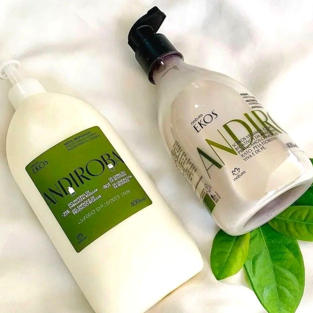 Kit Polpa Desodorante Hidratante Para o Corpo Ekos Andiroba com Refil na Natura