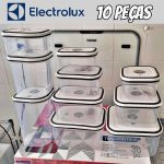 Kit Potes de Plástico Hermético, 10 unidades, Electrolux na Amazon