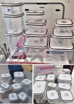 Kit Potes de Plástico Hermético, 10 unidades, Electrolux na Amazon