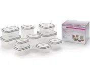 Kit Potes de Plástico Hermético, 10 unidades – Electrolux na Amazon