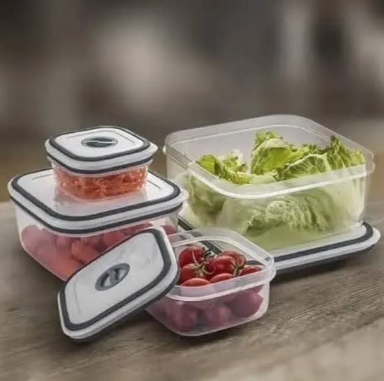 Kit Potes de Plástico Hermético, 4 unidades, Electrolux na Amazon