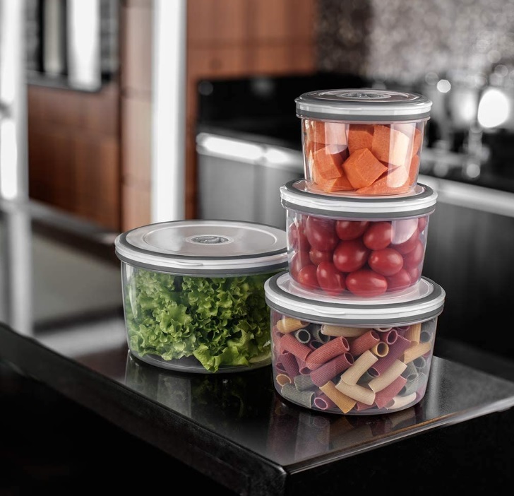 Kit Potes de Plástico Hermético, 4 unidades, Electrolux na Amazon