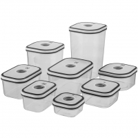 Kit Potes Herméticos De Plástico Electrolux - Cinza 8 Unidades na Amazon