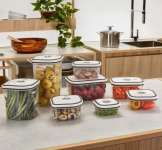 Kit Potes Herméticos de Plástico Electrolux – Cinza 1×8 unidades na Amazon