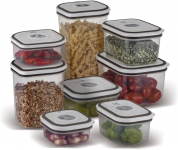 Kit Potes Herméticos de Plástico Electrolux – Cinza 8 unidades na Amazon