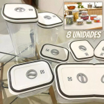 Kit Potes Herméticos de Plástico Electrolux – Cinza 8 unidades na Amazon