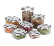 Kit Potes Herméticos de Plástico Electrolux – Cinza – 8 unidades na Amazon