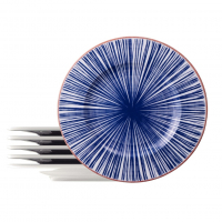 Kit Prato Raso Tramontina Abstratta Em Porcelana Decorada 28 Cm 6 Peças na Amazon