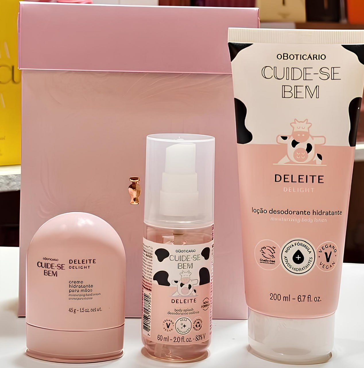 Kit Presente Cuide-se Bem Deleite (3 itens) na O Boticário