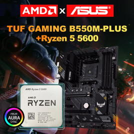 Kit Processador AMD Ryzen 5-5600 AM4 3.5ghz Six-Core DDR4 Micro-ATX 128g + Placa Mãe Asus TUF Gaming B550M Plus na Aliexpress