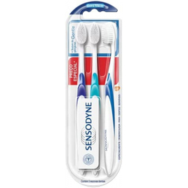 Kit Promocional Sensodyne Gentle com Três Escovas Dentais para Dentes Sensíveis na Amazon