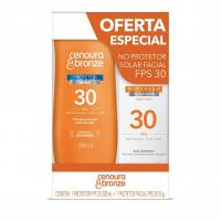 Kit Protetor Solar Cenoura E Bronze Corpo FPS 30 200ml + Facial FPS 30 50g, Cor: Branco na Amazon