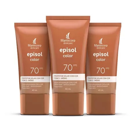 Kit protetor solar Episol Color – 3 unidades na Magazine Luiza