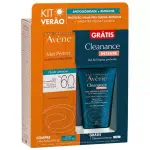 Kit Protetor Solar Facial Mat Perfect Fluido Antiacne FPS60 + Gel de Limpeza Facial Profunda Cleanance Intense – Avène na Magazine Luiza