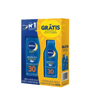 Kit Protetor Solar Nivea Sun Protect & Hidrata FPS30 200ml + Protetor Solar Nivea Sun Protect & Hidrata FPS30 100ml na Pague Menos