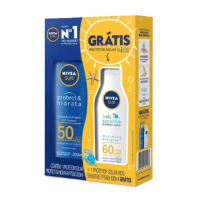 Kit Protetor Solar Nivea Sun Protect & Hidrata FPS50 200ml 1 Unidade + Protetor Solar Nivea Kids na Pague Menos