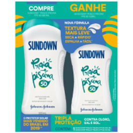 Kit Protetor Solar Sundown Praia E Piscina Fps50 200ml + Protetor Solar Sundown Fps50 120ml na Panvel Farmácias