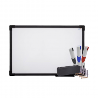 Kit Quadro Branco Moldura MDF REVESTIDO Na Cor Preta Soft STALO, 80X60 na Amazon