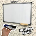 Kit Quadro Branco Uv Moldura Mdf Revestido Alumínio Soft STALO, 40×30 na Amazon