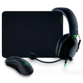 Kit Razer Battle Bundle Mouse Gamer DeathAdder V2 + Headset Gamer BlackShark V2 X + Mousepad Gigantus V2 - RZ85-03240100-B3U1 na Terabyte Shop