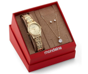 Kit Relógio Mondaine Analógico Dourado 32720lpmkde1k1 na Amazon