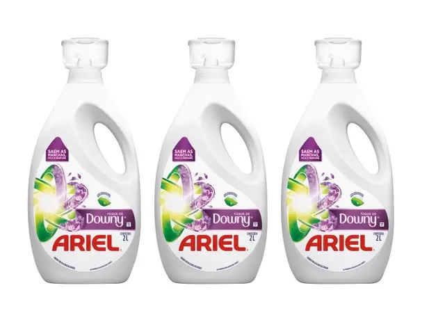 Kit Sabão Líquido Ariel Com Toque de Downy – Concentrado 2L 3 Unidades na Magazine Luiza