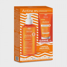 Kit Sabonete Líquido Actine Pele Acneica 140ml + Actine Gel de Limpeza 60ml na Americanas